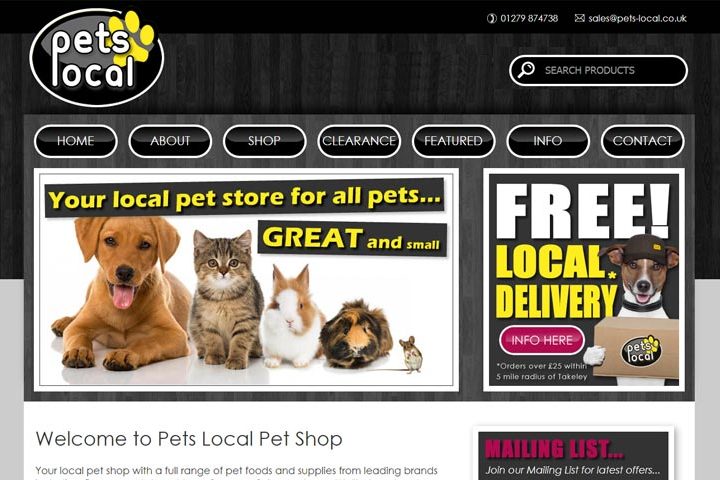 Pets Local Pet Shop, Takeley